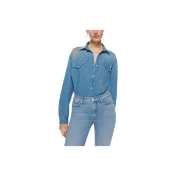 MOTHER Denim Jackets Women's Blue