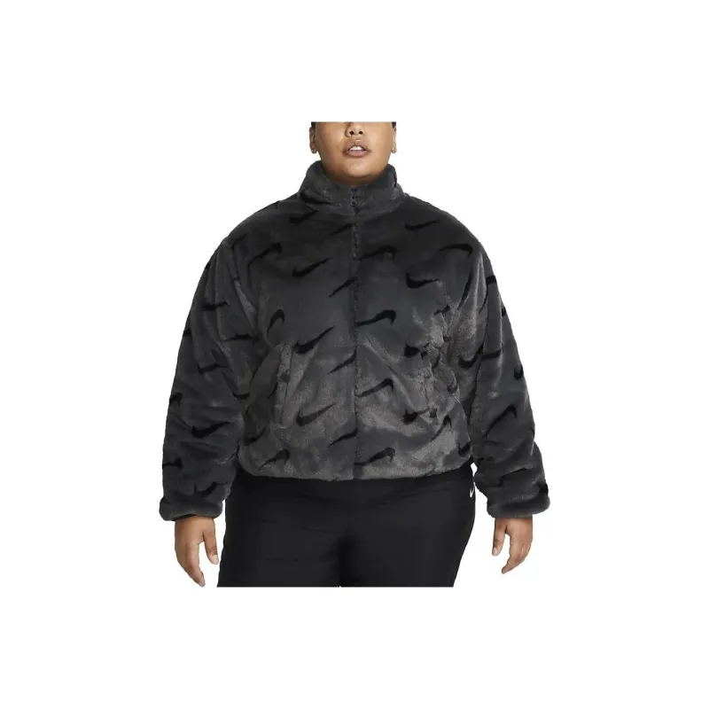 Nike Puffer Jackets Women's Gray-0