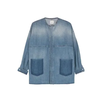 Alysi Open-front Denim Jacket