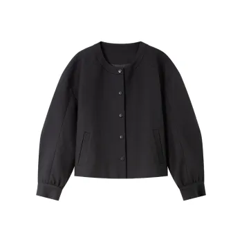 VIMLY Cropped Coats Women's Black