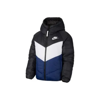 Nike Puffer Jacket Winter Women's Black Blue