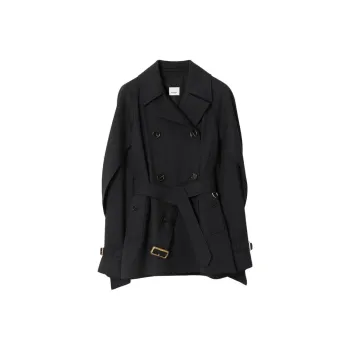 Burberry Trench Coats Women's Black