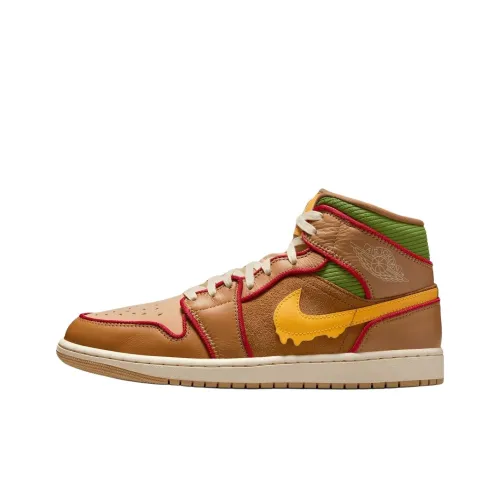 JORDAN 1 Mid Se Cheeseburger