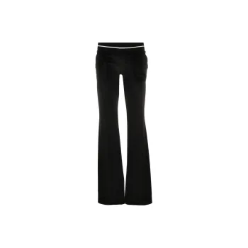 PALM ANGELS Stripe Trim Flared Pants