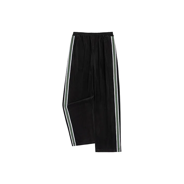 UNRETRO Loose Fit Straight Sports Pants Women's Black-0