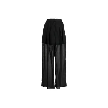 Ports 1961 High-waisted Sheer-panels Trousers