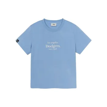 MLB Preppy Style Collection Los Angeles Dodgers SS25 T Shirt Women's Sky Blue