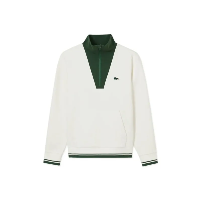 LACOSTE SS25 Sweatshirt Women's White/green Color Blocking-0