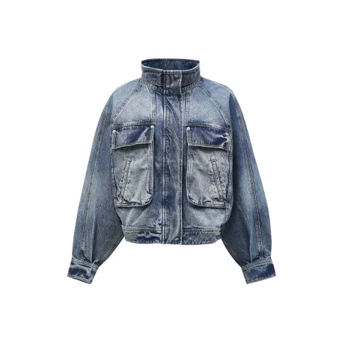 ONLY Cropped Coats Women's J33 350 Washed Denim Blue