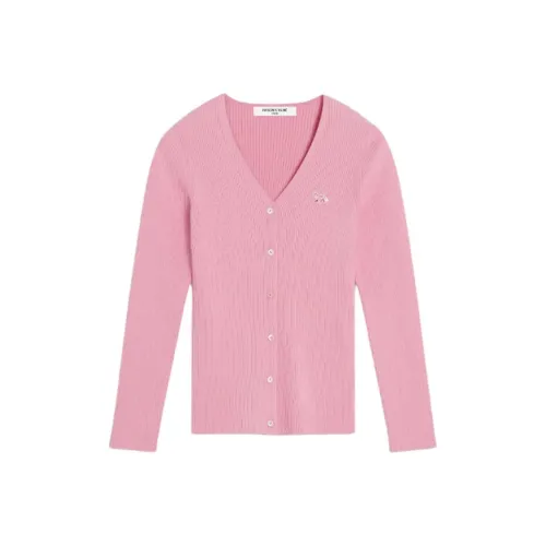Maison Kitsune Baby Fox Patch Fine Ribbed Cardigan