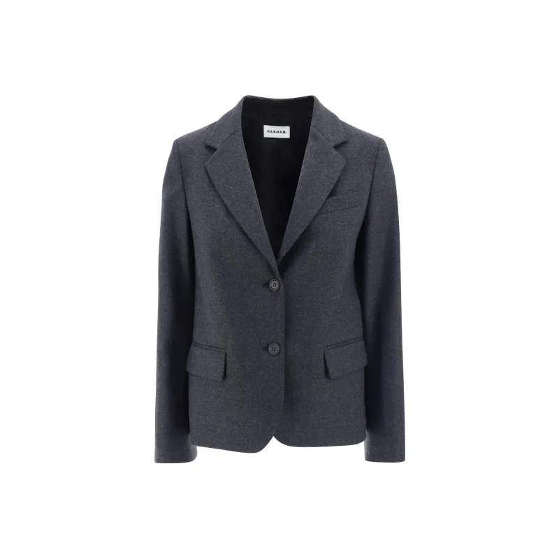 PAROSH Buttoned Long sleeve Blazer-0