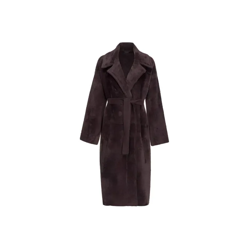 PINKO Uvaggio Belted Faux-Fur Coat-0