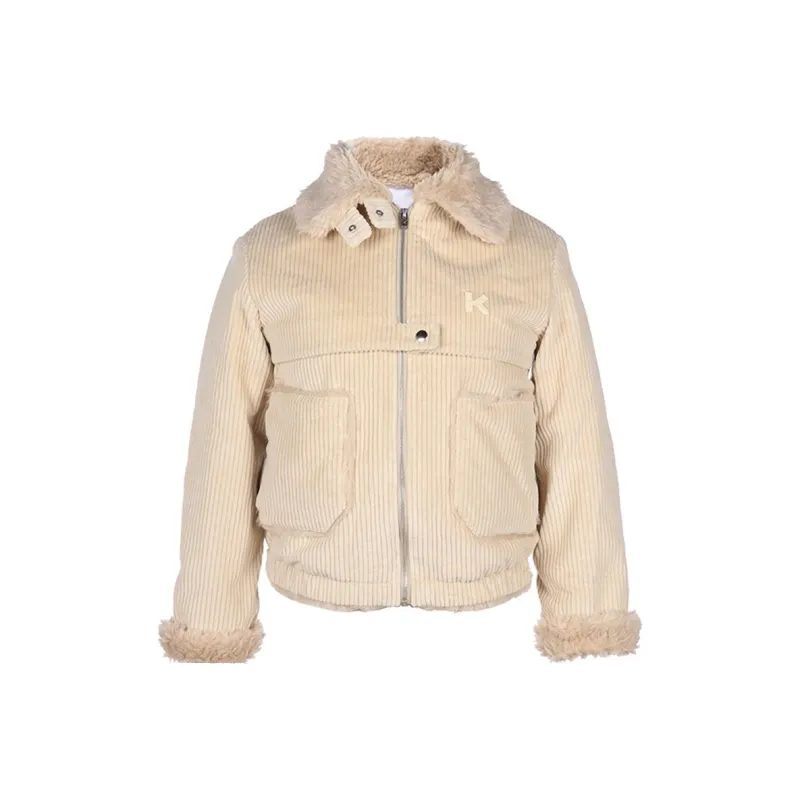KENZO Parka Coats Women's Beige-0