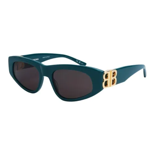 Balenciaga Acetate Metal Cat Eye Sunglasses Women's Blue