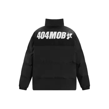 404MOB GANG Puffer Jacket Includes Gift Box Sets Unisex Black