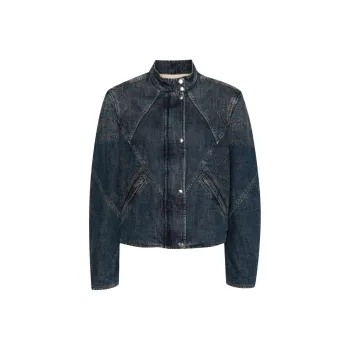 ISABEL MARANT SS24 Denim Jacket Women's Blue