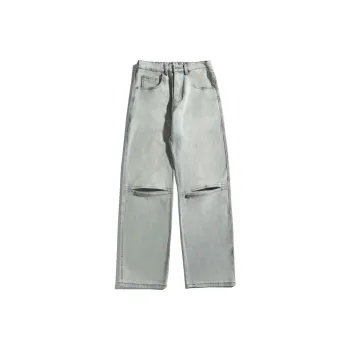 YINLEI Jeans Men Vintage Mud