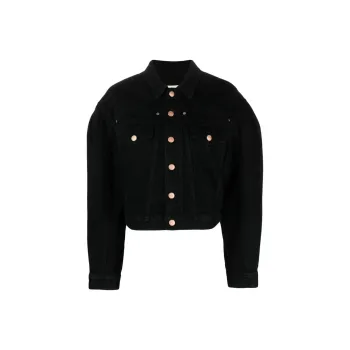 Ulla Johnson Cosette Cropped Denim Jacket