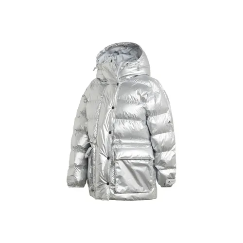 Adidas Puffer Jacket Winter Women's Silver