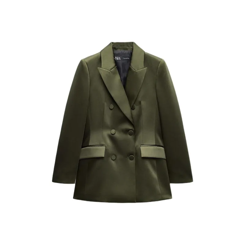 ZARA Business Suit Women's Dark Green-0