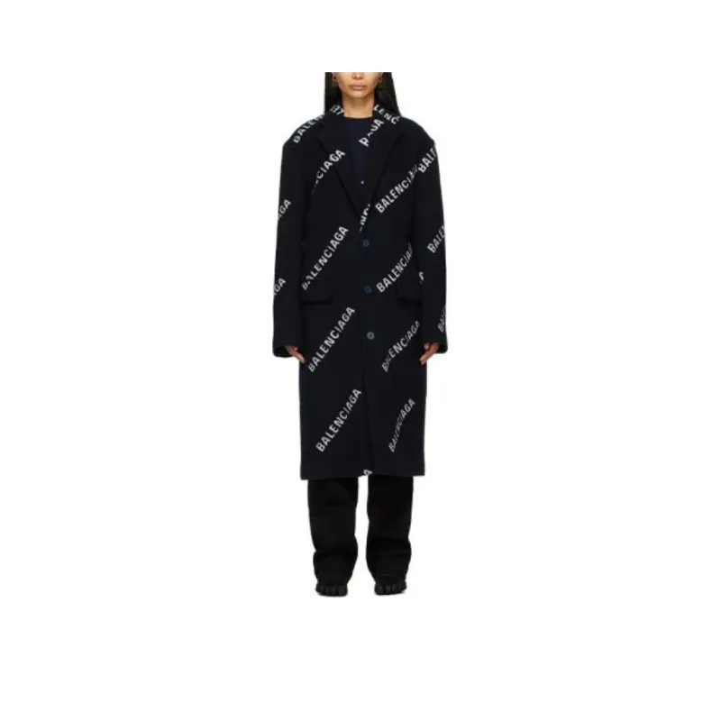 Balenciaga Velvet Jackets Women's Blue-0
