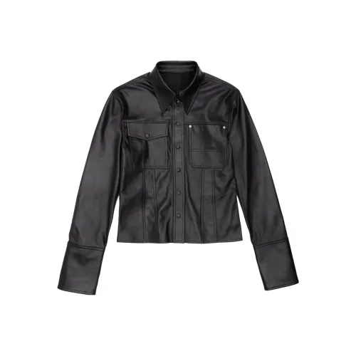 Helmut Lang Leather Jackets Women's Black