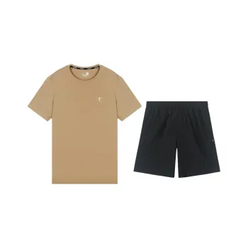 QIAODAN Sports Life Collection Casual Sportswear Men's Wheat Brown/Black