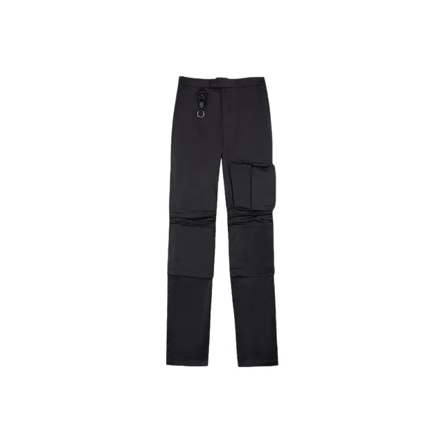 ONOFFON Straight Casual Pants Unisex Black-4