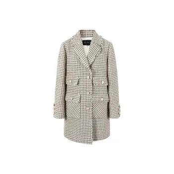 JZ Juzui Business Suit Women's Plaid Beige