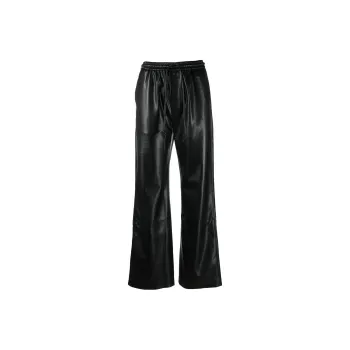 NANUSHKA Faux-leather High-waist Trousers
