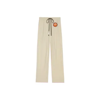 GUCCI X Adidas Chenille Cotton Pant Light Beige