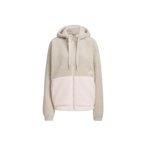 Adidas Velvet Jackets Women's Beige