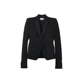 Alexander McQueen Single Breasted Tailored Blazer