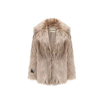 JYOSEI Velvet feel Coat Women's Camel