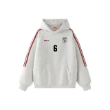 White Gray & Red Stripes