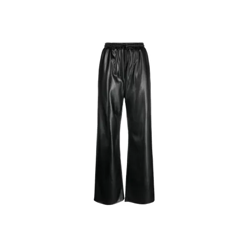 Patrizia Pepe Drawstring-waist Patent-finish Trousers