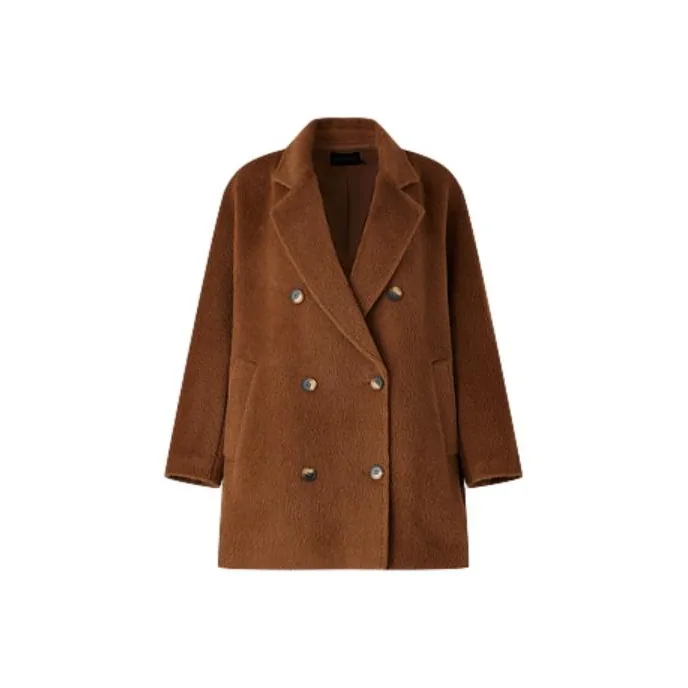 DESIGNICE Coats Women's Caramel-0