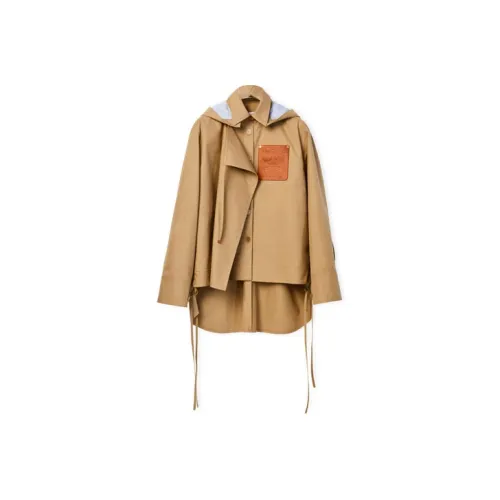LOEWE Parka Coats Women's Caramel