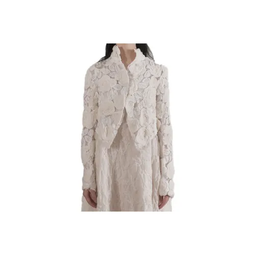 MARC LE BIHAN Cropped Coats Women's White