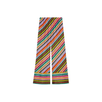 GUCCI X Ken Scott Striped Wide leg Trousers