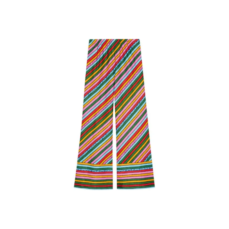 GUCCI X Ken Scott Striped Wide leg Trousers-0