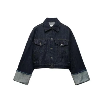 ZARA Denim Jackets Women's Blue