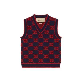 GUCCI Bouclé Gg Sleeveless Vest