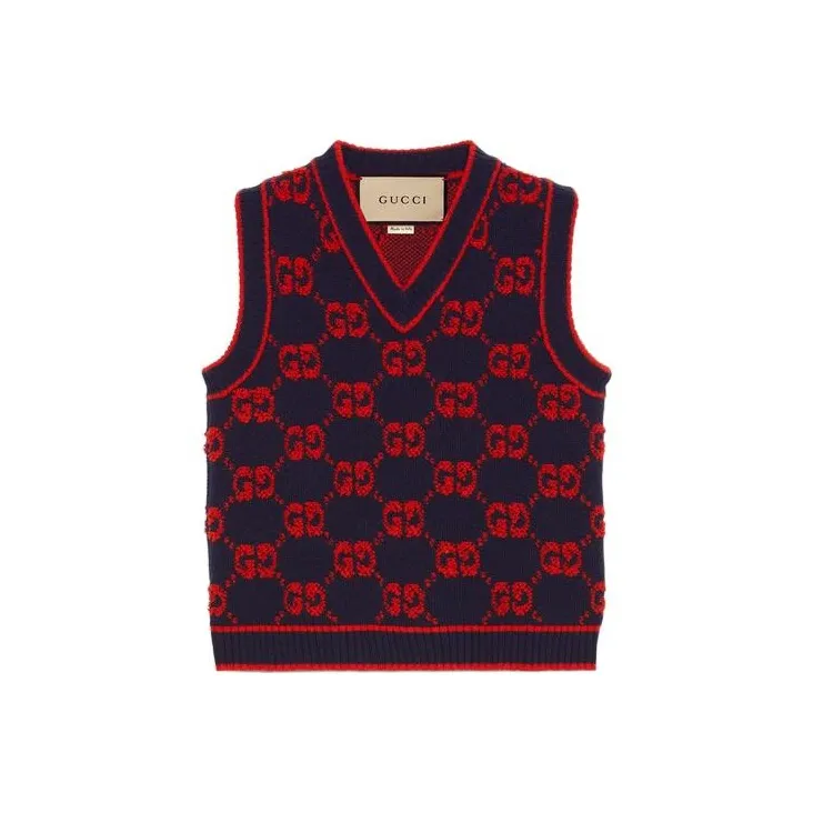 GUCCI Bouclé Gg Sleeveless Vest-0