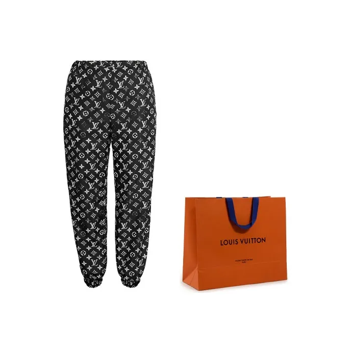 LOUIS VUITTON Stencil effect Monogram Jogging Pants-4