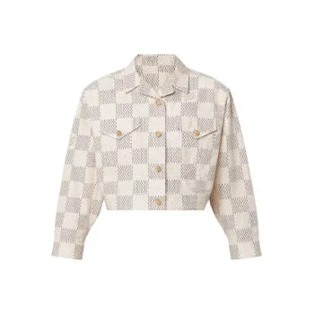 LOUIS VUITTON Damier Azur Denim Trucker Jacket
