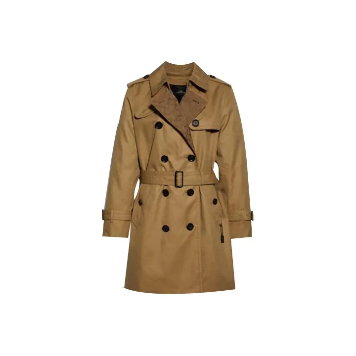 COACH Trench Coat Women's Khaki-0