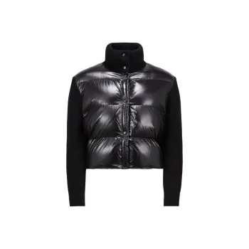 Moncler Zip Up Down Cardigan