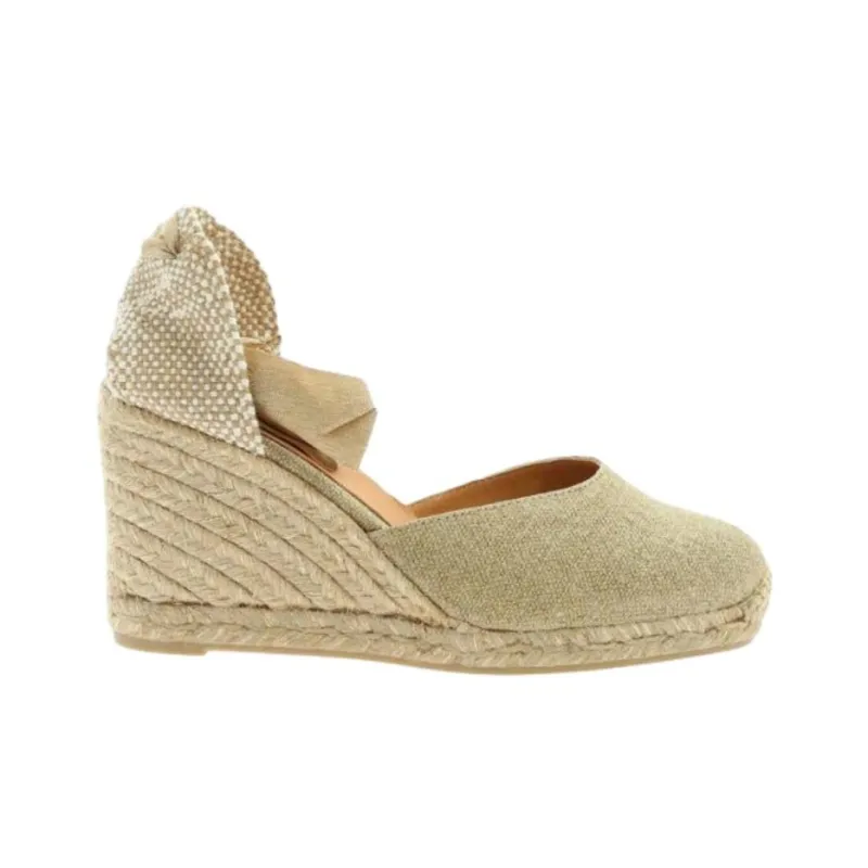 Castañer CARINA Wedge Heel High Heels 10cm Women's Gold-1