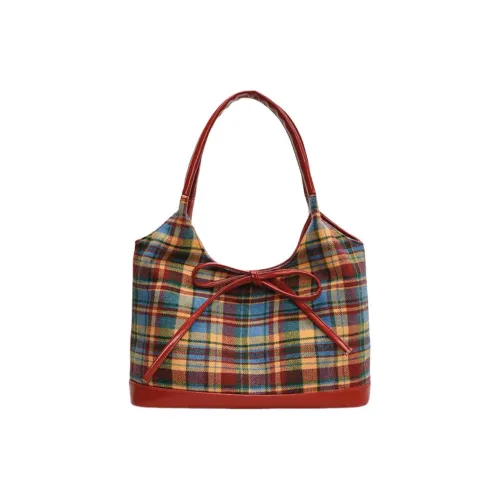 Juju Jimmy PU With Polyester One Shoulder Handbag Women's Red